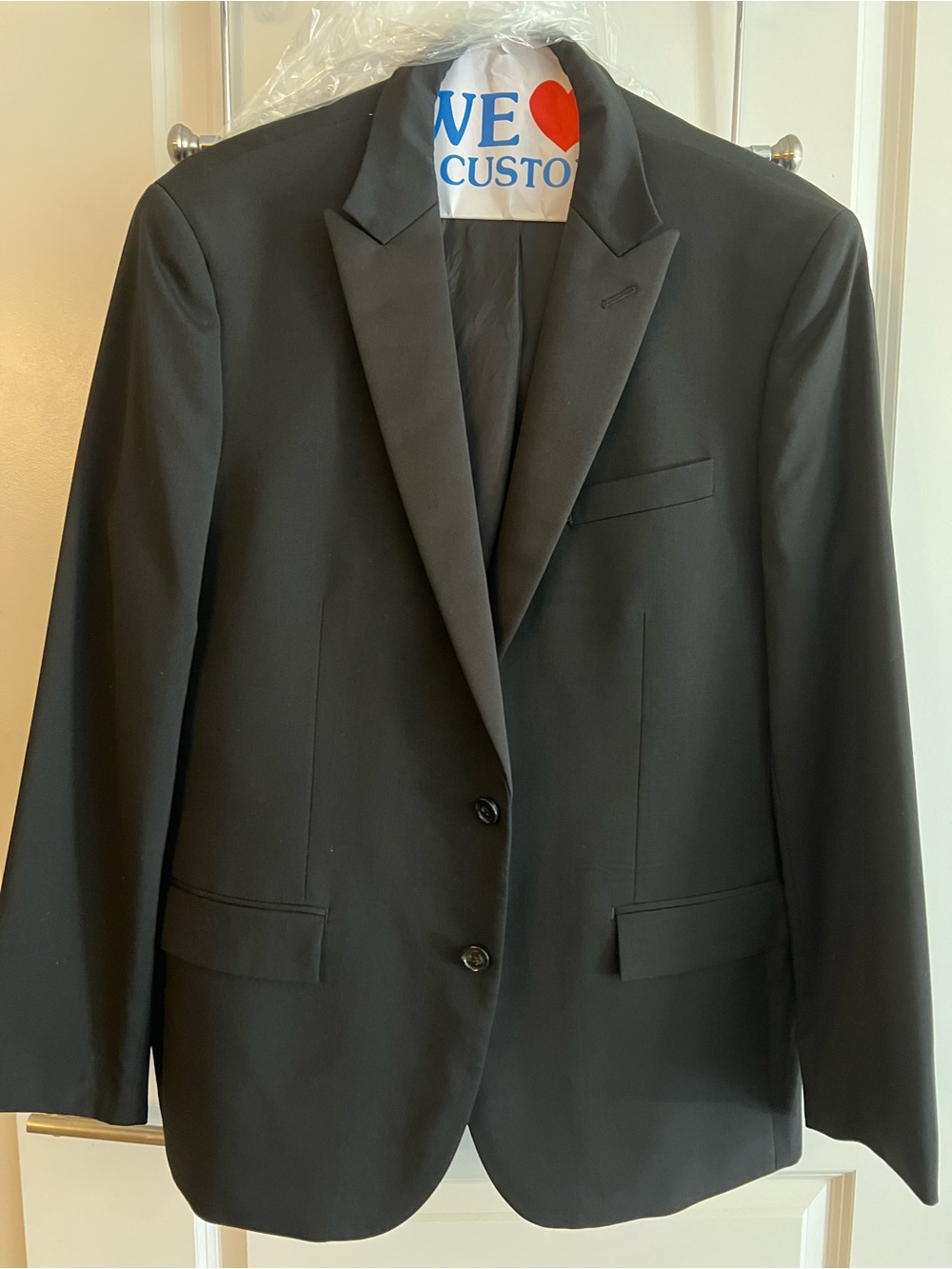 J. Crew Ludlow Slim-fit Black Tuxedo Jacket in Italian Wool